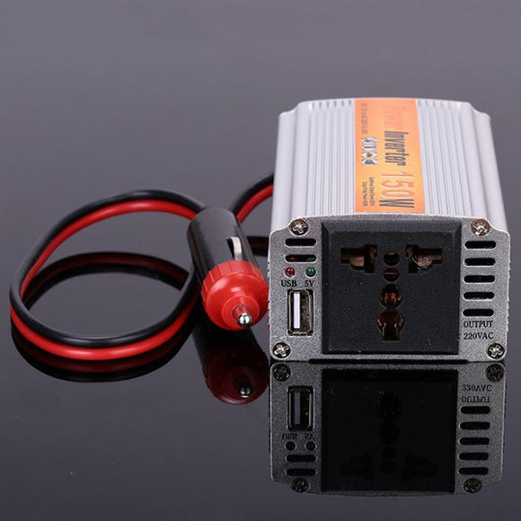 SGR-NX1512 150W Car Power Inverter Power Supply Adapater DC 12V to AC 220V for iPhone Xiaomi Labtop