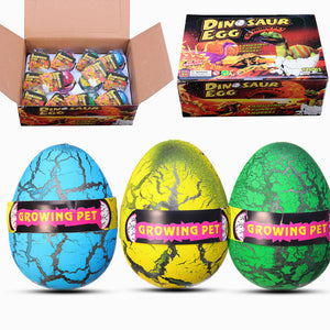 12PCS Huge 6cm Dinosaur Egg Package Wholesale Hatching Growing Magic Water Novelties Toys With Box