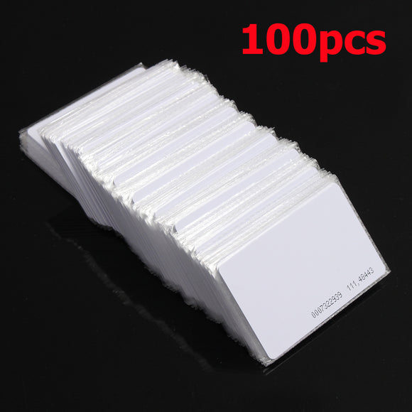 100Pcs RFID 125KHz Proximity Door Control Entry Access EM Card 0.9mm