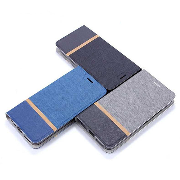 Bakeey Flip Stand Steel Layer Canvas Pattern PU Leather Full Protective Case For LeTV LeEco Le S3