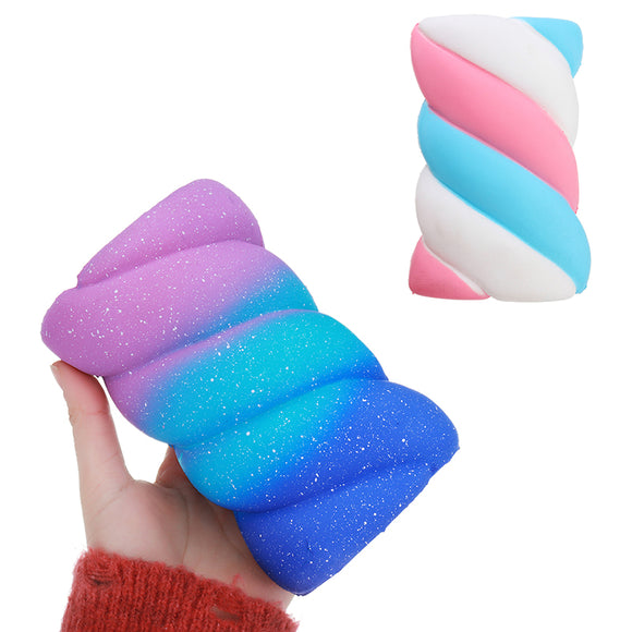 Marshmallow Squishy 14.5CM Slow Rising Squeeze Toy Rainbow Cotton Candy Stress Gift
