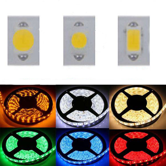 1M 3528 SMD 60LED Flexible LED Strip Light RGB/Red/Blue Non-Waterproof 12V