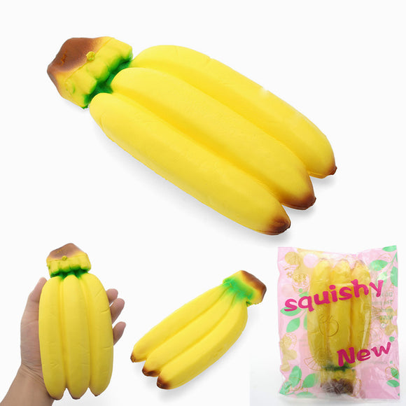 YunXin Squishy Banana Jumbo 20cm Soft Sweet Slow Rising With Packaging Fruit Collection Gift Decor