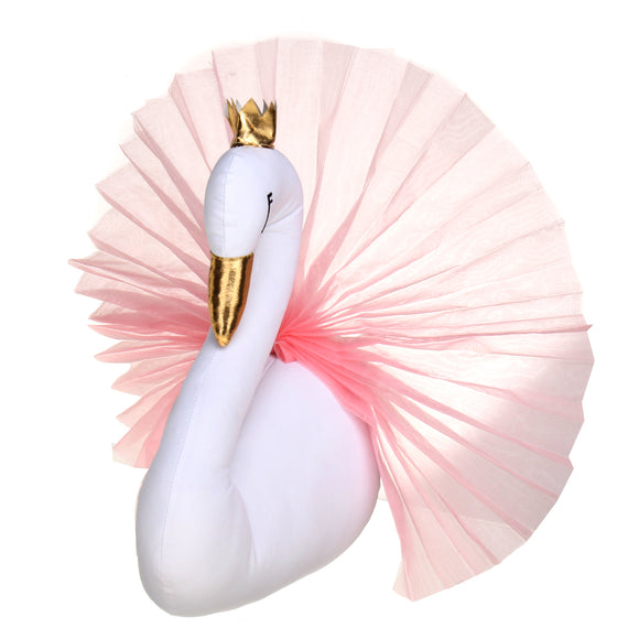 36cm 14 Golden Crown Swan Girl Swan Animal Doll Stuffed Plush Toy Home Decor