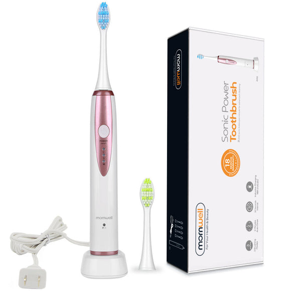 Mornwell D02 Sonic Wireless Electric Toothbrush Rechargeable IPX7 Waterproof Electric Toothbrush for