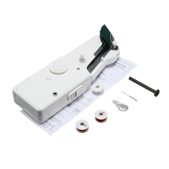 Portable Mini Electric Handheld Sewing Machine Handy Stitch DIY Sewing