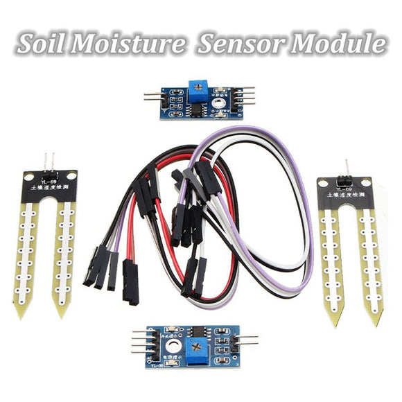 2Pcs Soil Sygrometer Sensor Module For Smart Robot Car