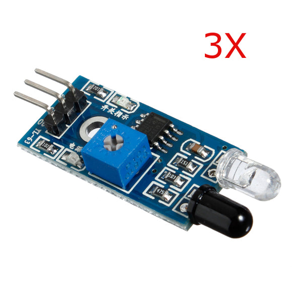 3Pcs Infrared Obstacle Avoidance Sensor For Arduino Smart Car Robot
