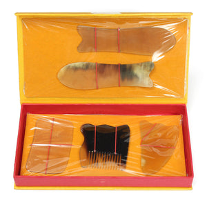 5 In 1 Chinese Traditional Acupuncture Massage Gua Sha Guasha Scrapping Tool Set Manual Massager