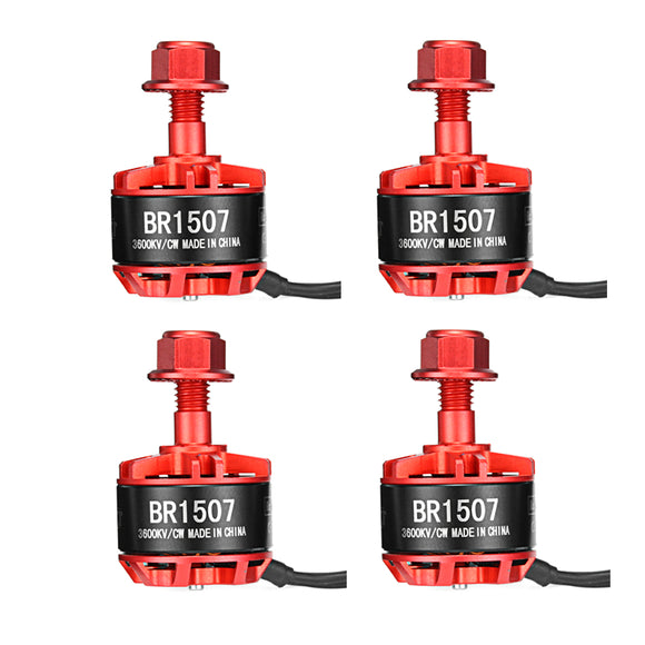 4X Racerstar Racing Edition 1507 BR1507 3600KV 2-4S Brushless Motor For RC Drone FPV Racing Frame