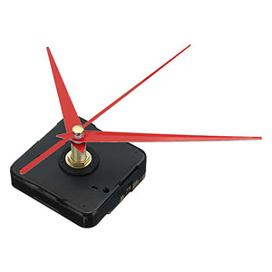 10pcs 20mm Shaft Length DIY Red Triangle Hands Silent Quartz Wall Clock Movement Mechanism For