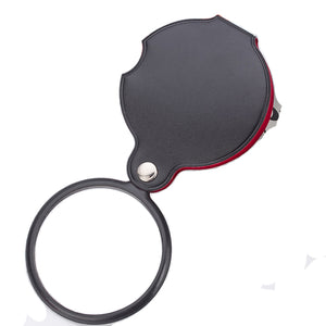 60mm Portable Foldable Magnifier Reading Jewelry Maintenance Magnifier