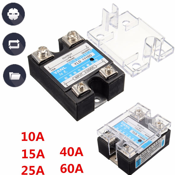 Solid State Relay SSR DC-DC 25A 3-32VDC 5-220VDC 10A 15A 25A 40A 60A JGX-1