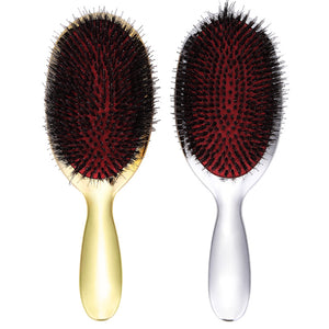 Anti-static Hair Brush Electroplate Massage Comb Handle Tangle Shower Styling Hair Accessories