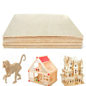 200x100x1.5mm 10Pcs Balsa Wooden Sheet Light Wood Plate DIY Model House Aircraft Ship