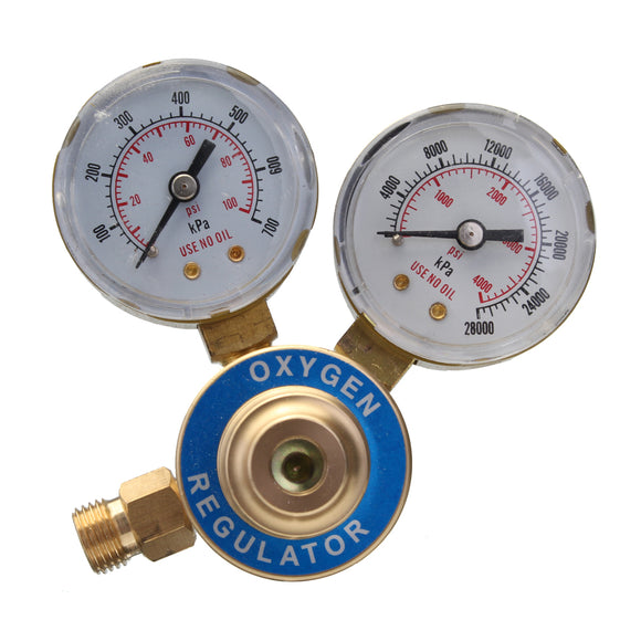 0-4000 PSI Oxygen Gas Regulator Welding Cutting Torch Pressure Gauge Fits Victor Brass