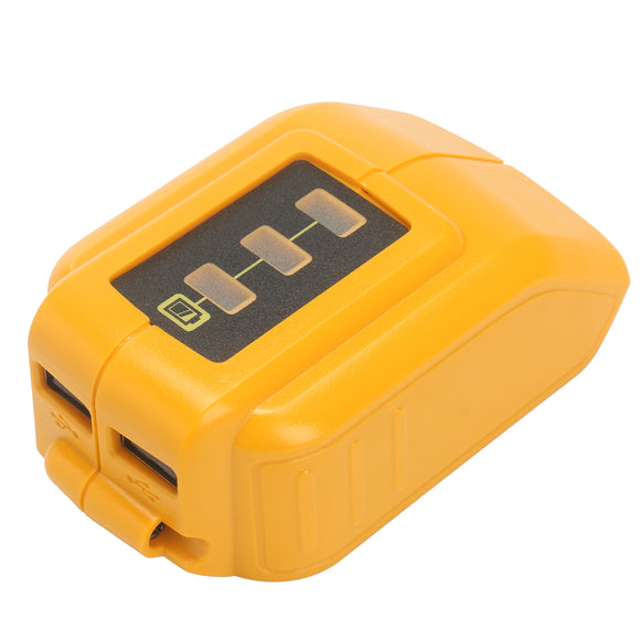 USB Mobile Battery Charger Adapter For Dewalt 10.8v 20v Slide DCB184 DCB090