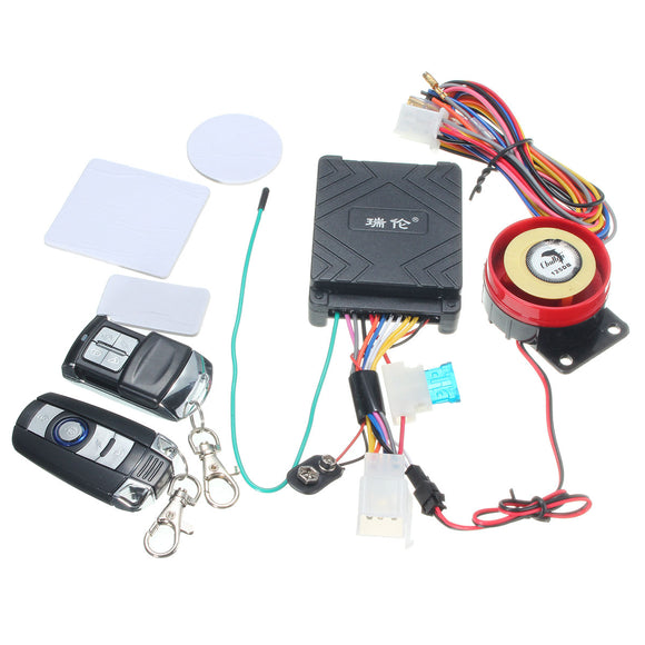 12V 125dB Motorcycle Scooter Security Alarm System Anti Theft Remote Control