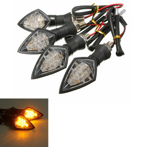 4pcs Universal Motorcycle Amber 10LEDs Turn Signal Blinker light Indicator