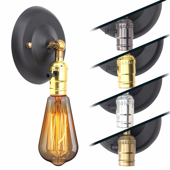 AC110-250V Retro Vintage Industrial Loft E27 Bulb Adapter for Wall Lamp Pendant Light Bedroom Fixtures