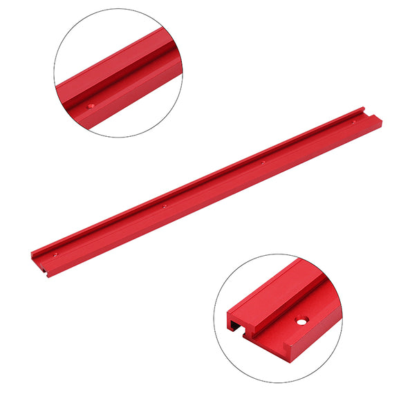 Machifit 600mm Red Aluminum Alloy T-track Woodworking 45x12.8mm T-slot Miter Track