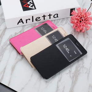 Bakeey Flip With Window Shockproof PU Leather Full Body Cover Protective Case for Xiaomi Redmi Note 6 Pro