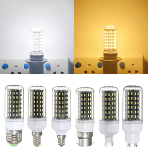 E27/E14/E12/B22/G9/GU10 LED Bulb 6W SMD 4014 96 600LM Pure White/Warm White Corn Light Lamp AC 220V