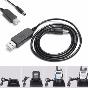 USB Charger Cable for BAOFENG UV-5R UV-5RA UV-5RB UV-5RE TYT Radio