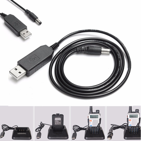 USB Charger Cable for BAOFENG UV-5R UV-5RA UV-5RB UV-5RE TYT Radio