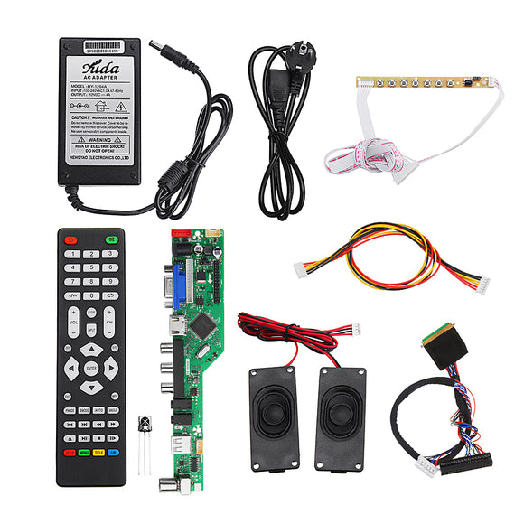 T.RD8503.03 Universal LED TV Controller LCD Driver Board Complete Kit 1CH 6bit 40Pins