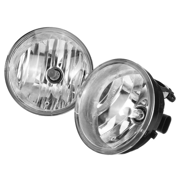 Front Spot Fog Light Lamps Clear Plastic Pair with H10 Buls For Toyota Tacoma Solara Sequoia Tundra