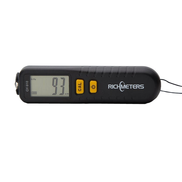 RICHMETERS GY910 Digital Coating Thickness Gauge 1 micron/0-1300 Car Paint Film Thickness Tester Me