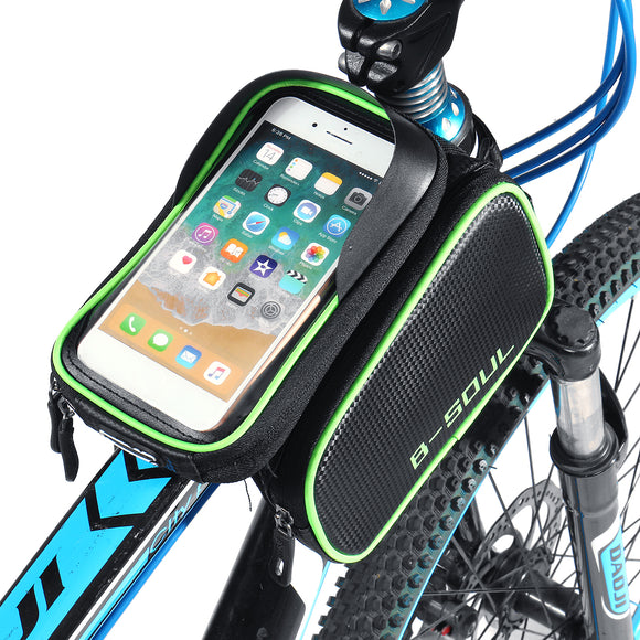 BIKIGHT 1.5L Bike Bag 6.2 Touch Screen Phone Case Waterproof Bicycle Cycling Front Tube Bag