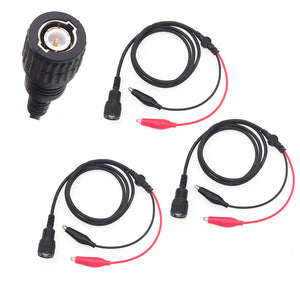 3PCS  1.1M Y101D European Standard Insulated BNC Crocodile Clamp Test Line Oscilloscope Probe