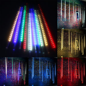 10 X 50CM LED Meteor Shower Rain Lights Waterproof Tubes String For Xmas AC85-265V