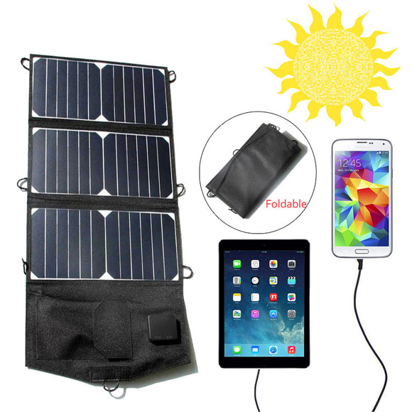 21W 5V Foldable Solar Panels Charge Solar Drip Board USB Charging For Iphone PSP