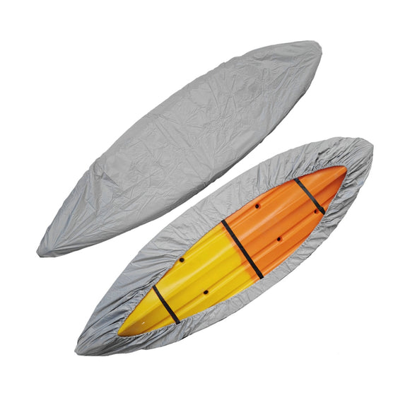 Kayak Cover with Adjustable Bottom Straps UV Resistant Dust Shield Silver For Hydra Creek