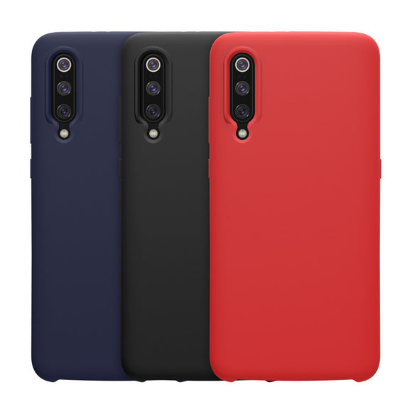 NILLKIN Smooth Shockproof Liquid Silicone Rubber Back Cover Protective Case for Xiaomi Mi 9 / Xiaomi Mi9 Transparent Edition