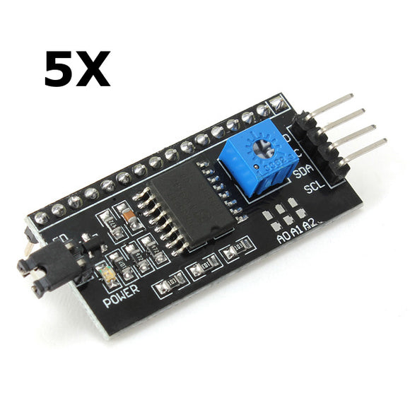 5Pcs IIC/I2C/TWI/SP Serial Module Port For 5V Arduino 1602LCD Display