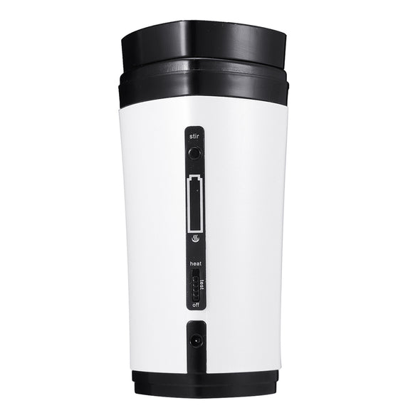 USB Coffee Cup Rechargeable Heating Self Stirring Mixing Mug Warmer Coffee Capsule Cup