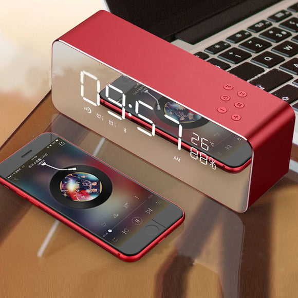 Home Alarm Clock Subwoofer Mobile PhoneWireless Card Portable Computer Mini bluetooth Speaker