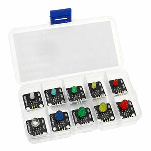 10 In 1 LED Luminous Module Board Kit Electronic Building Blocks For Arduino