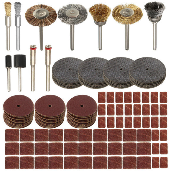 151pcs Rotary Tool Accessories Set for Dremel 1/8 Inch Shank Cutting Sanding Polishing  Tool