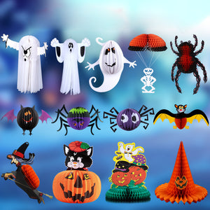 Christmas 2017 Bar Decoration Props Parachute Head Ghost Witch Spider Jewelry