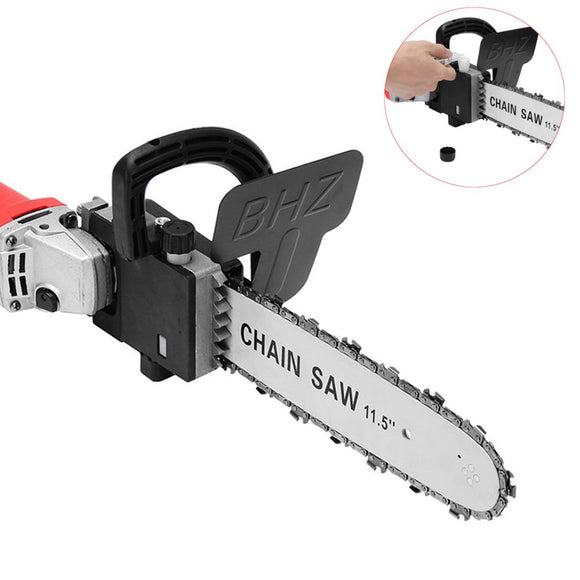 Drillpro Upgrade 11.5 Inch Chainsaw Bracket Change 100 Angle Grinder Into Chain Saw Woodworking Tool