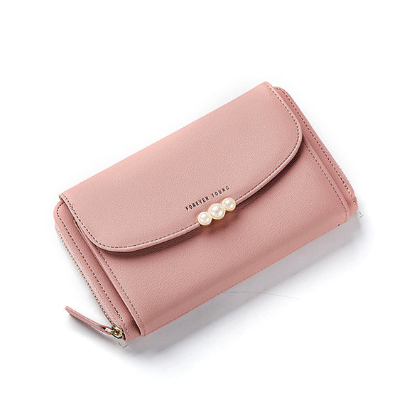 Women Candy Color Clutch Card Holder Wallet Purse
