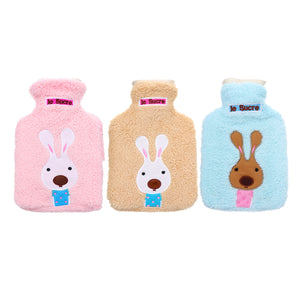 21x14cm Portable Hot Water Bottle Bag Creative Cute Cartoon Rabbit Hand Warmer