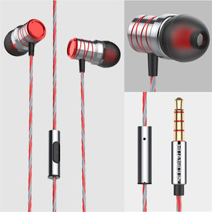 Bakeey P20 Metal Super Bass Music Earphone Gaming In-ear Headphones with Mic