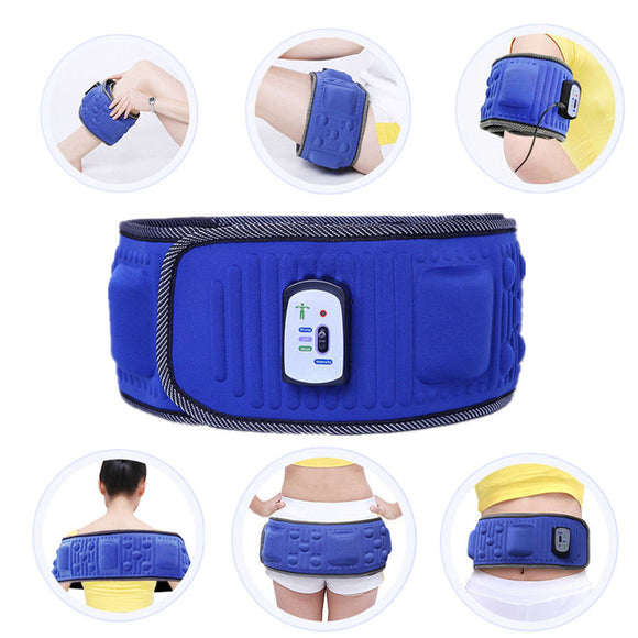 Electric Massager Electric Tummy Abdominal Slimming Belly Fat Burner Fitness Belt EU Plug