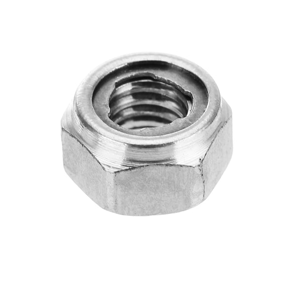 Suleve M4SN2 10Pcs M4 304 Stainless Steel Hex Self Locking Nuts Anti Loose All Steel Insert Lock Nuts